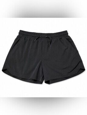 Men’s Small Black Lightweight Running Shorts Drawstring Athletic Gym Activewear
